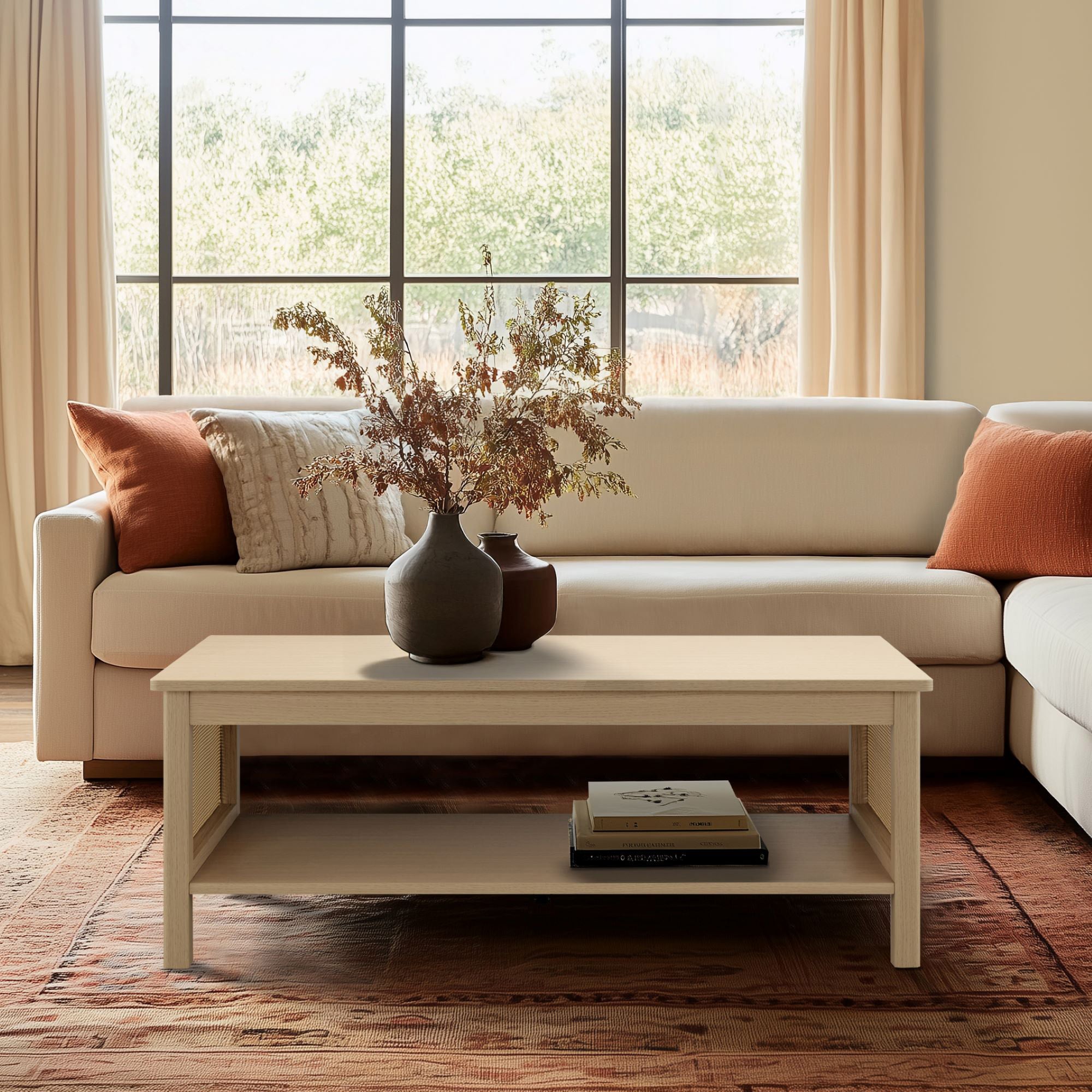 natural-41.5"w x 21.75"d x 16"h