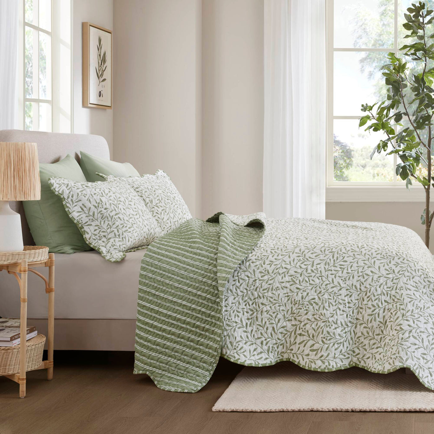 sage green-king,sage green-full/queen