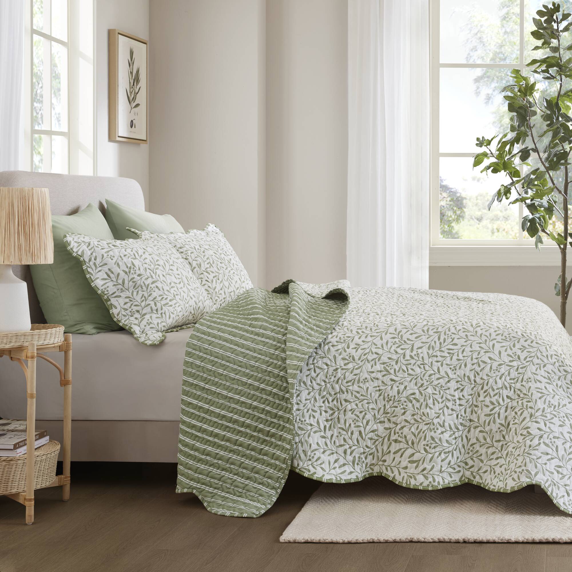 sage green-king,sage green-full/queen