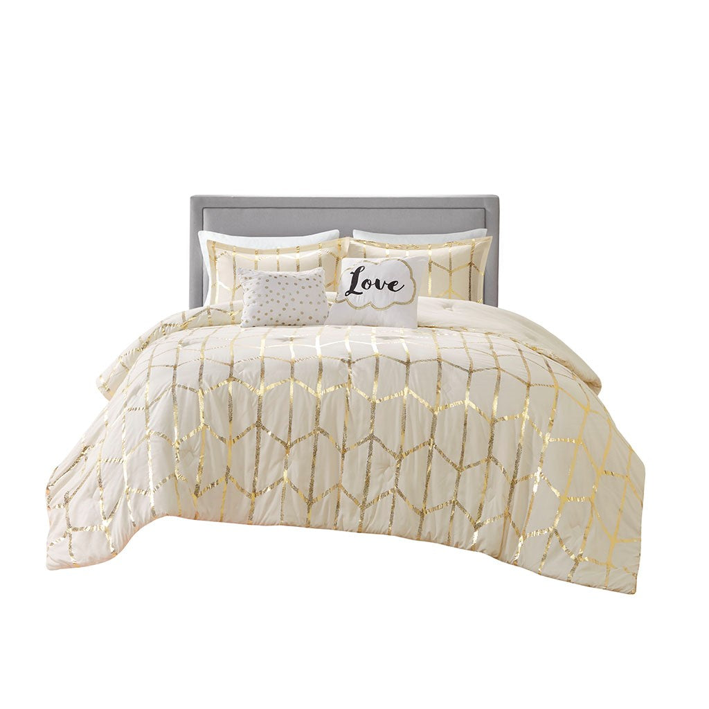 ivory/gold-twin/twin xl,ivory/gold-full/queen,ivory/gold-king/cal king