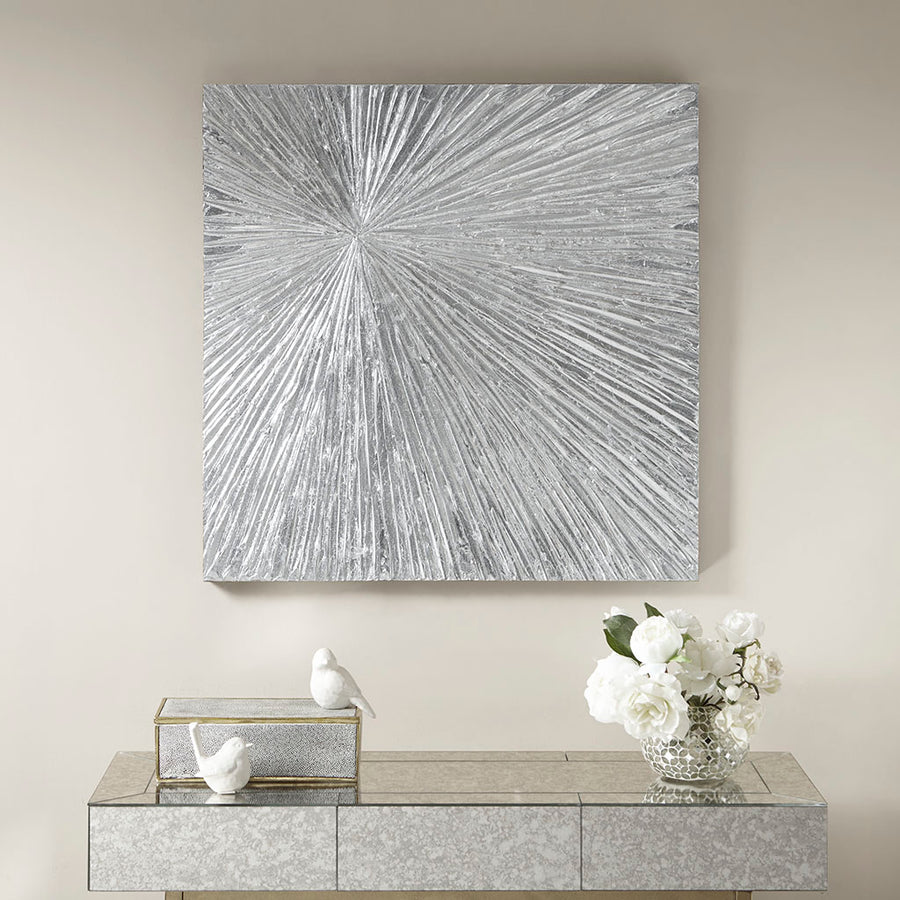 silver-30"w x 30"h x 1.25"d