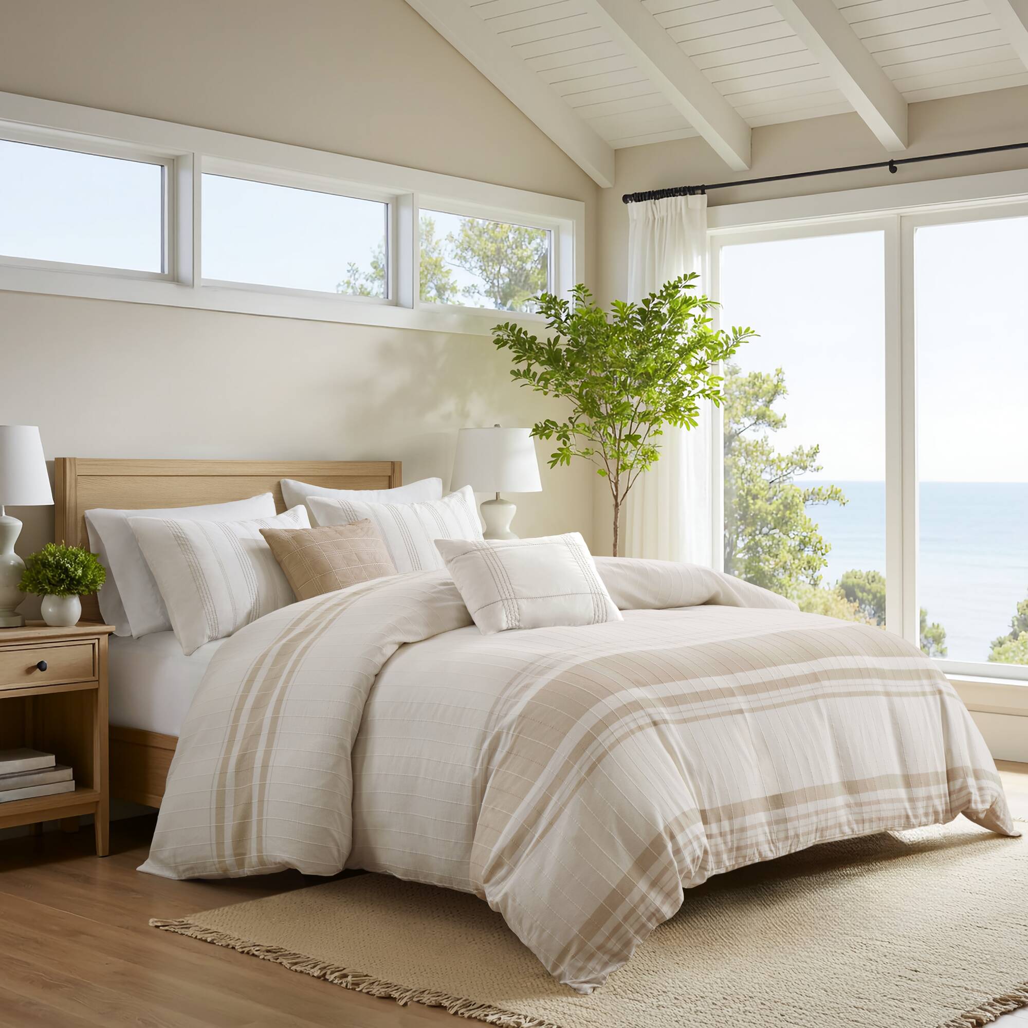 ivory/taupe-full/queen,ivory/taupe-king/cal king