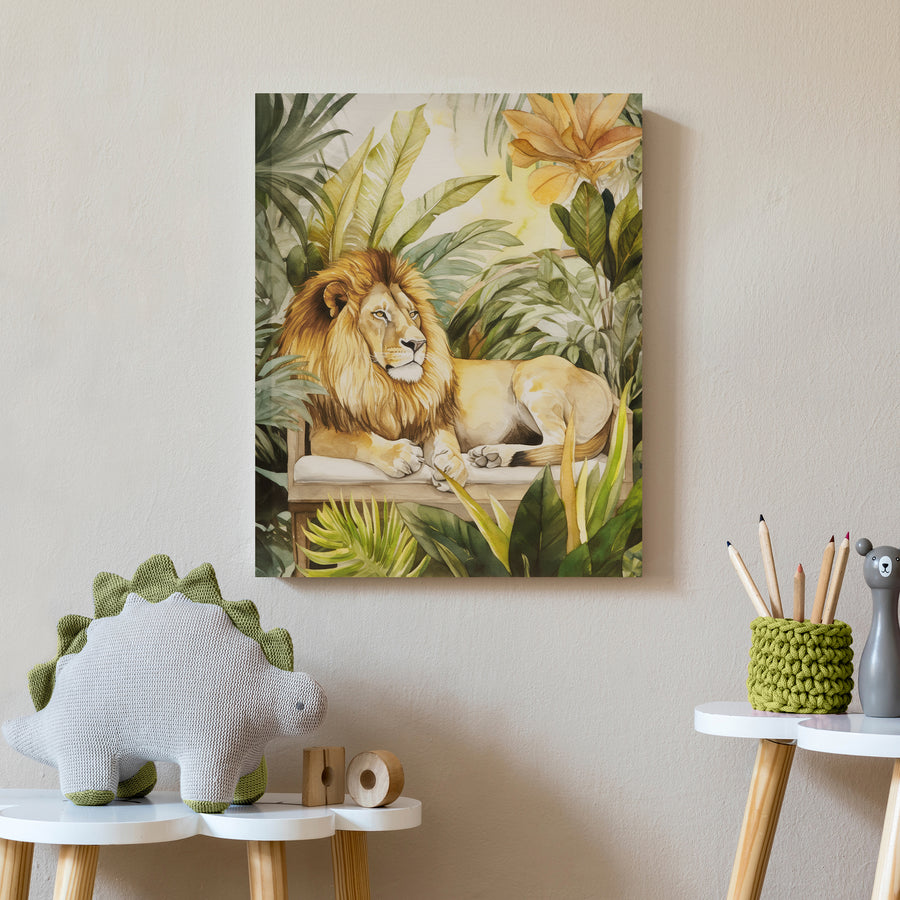 lion green multi-16"w x 20"h x 1"d