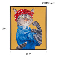 rosie feline-16.5"w x 20.5"h x 1.25"d 15.75"w x 19.75"h