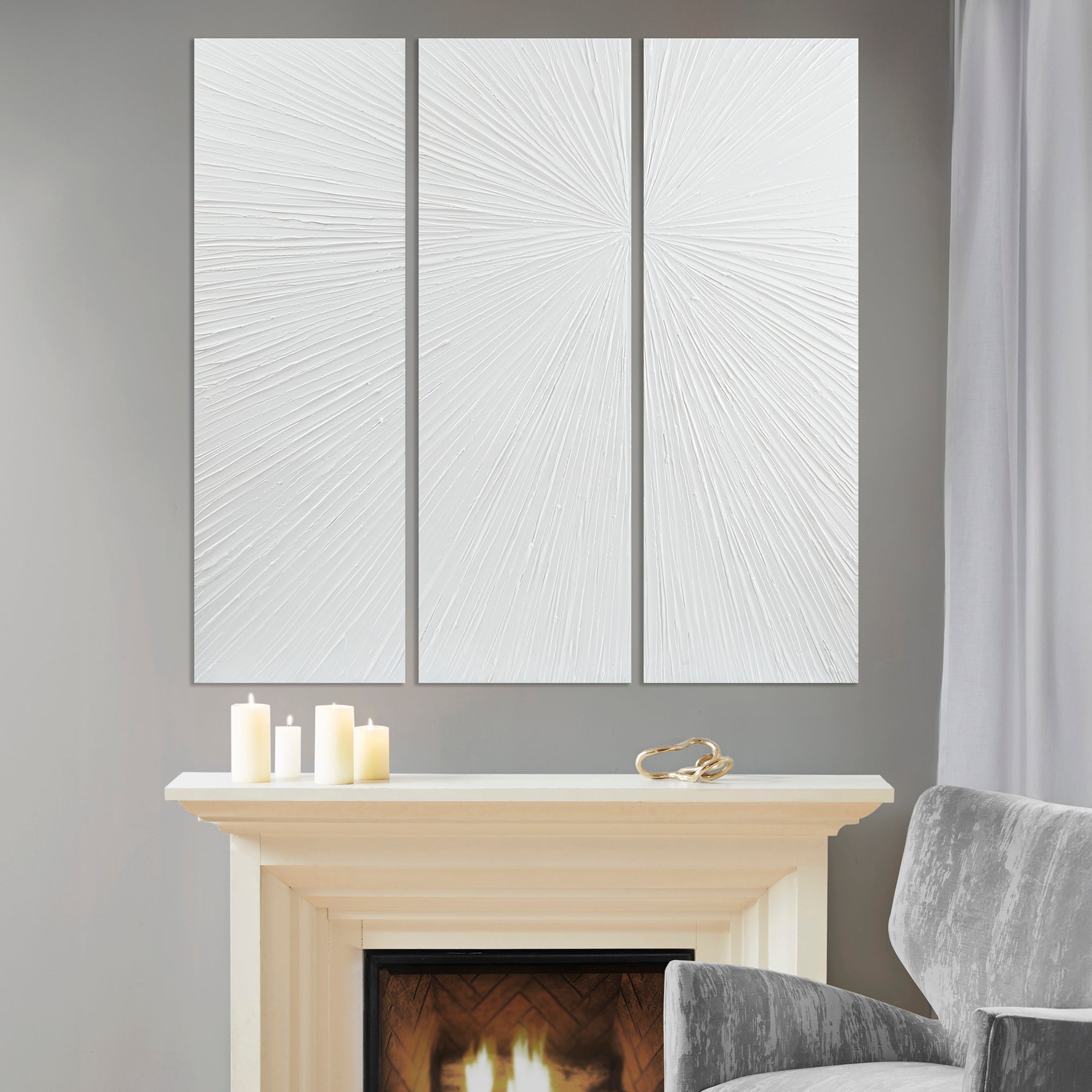 white-15"w x 45"h x 1.25"d (3)